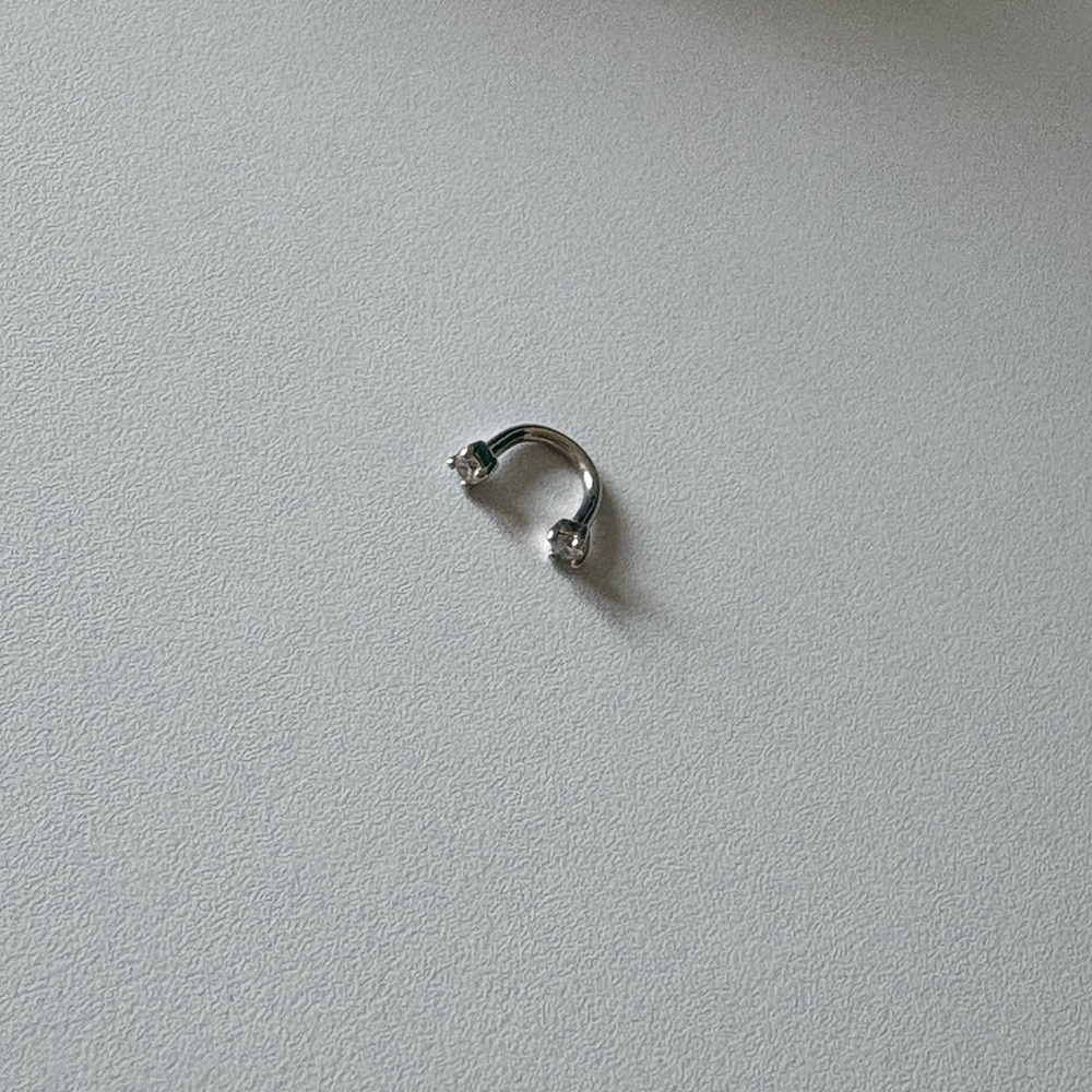 Adornmonde Frankie u hoop diamond piercing - Picture 2 of 2